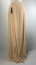 Pleated Maxi Skirt, Yellow