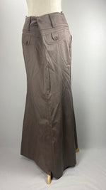 Wide Waist Maxi Skirt, Taupe