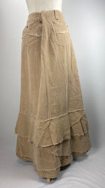 Cordoroy Maxi Skirt, Beige