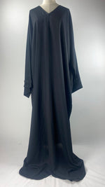 Long Sleeve Closed Abaya, Black