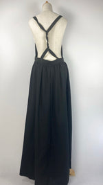 Apron Maxi Dress, Black