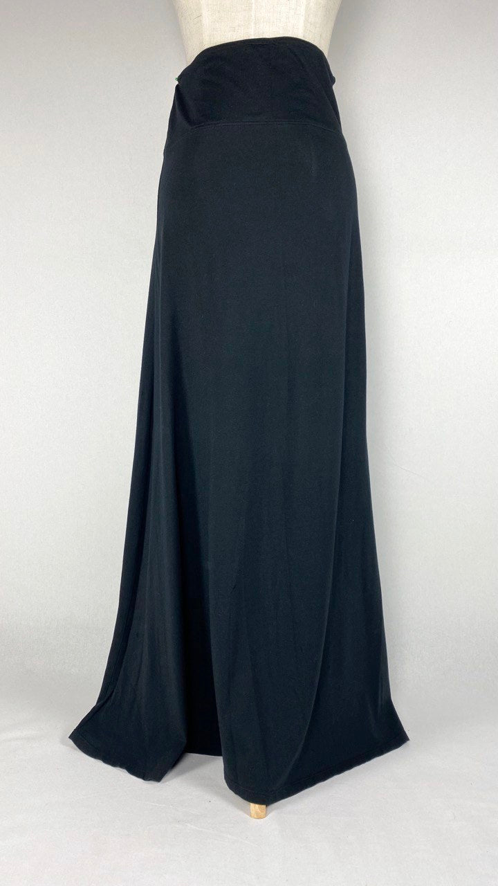 High Waist Maxi Skirt, Black