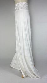 High Waist Maxi Skirt, White