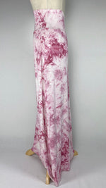 High Waist Maxi Skirt, Pink Tie Dye