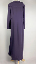 Button Up Abaya+ Jilbab, Purple