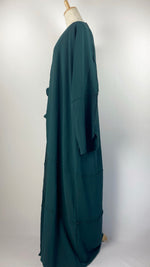 Long Sleeve Two Piece Abaya Set, Green