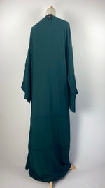 Long Sleeve Two Piece Abaya Set, Green