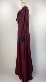 Long Sleeve Abaya+ Dress, Maroon