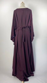 Batwing Kaftan Abaya+ with Beading and Sequins, Purple