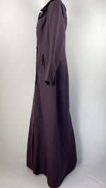 Long Sleeve Button Up Abaya+ Jilbab, Purple