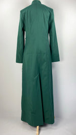 Long Sleeve Button Up Abaya+ Jilbab, Green