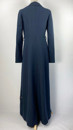 Long Sleeve Button Up Abaya+ Jilbab, Navy