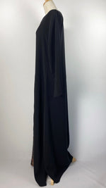 Long Sleeve Closed Abaya, Black