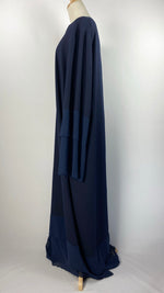 Long Sleeve Closed Abaya, Navy