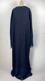 Long Sleeve Closed Abaya, Navy