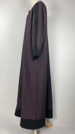 Long Sleeve Button Up Abaya, Brown