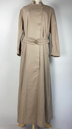 Long Sleeve Button Up Abaya+ Jilbab, Beige