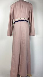 Long Sleeve Button Up Abaya+ Jilbab, Pink