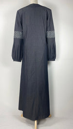 Long Sleeve Closed Abaya, Gray