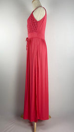 Sleeveless Soft Stretch Maxi Dress, Pink