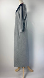 Long Sleeve Maxi Knit Dress, Gray