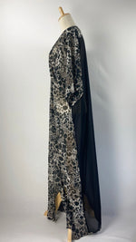 Short Sleeve Open Maxi Cardigan, Cheetah