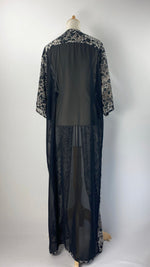 Short Sleeve Open Maxi Cardigan, Cheetah