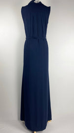 Sleeveless Fully Lined Maxi Dress, Navy