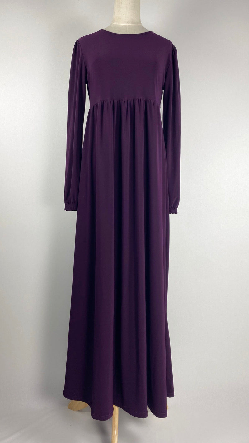 Long Sleeve Maxi Dress, Purple