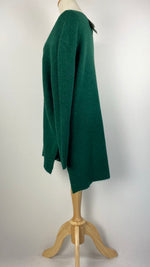 Long Sleeve Oversized Sweater Top, Green