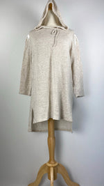 3/4 Sleeve Hip Length Knit Top, Beige