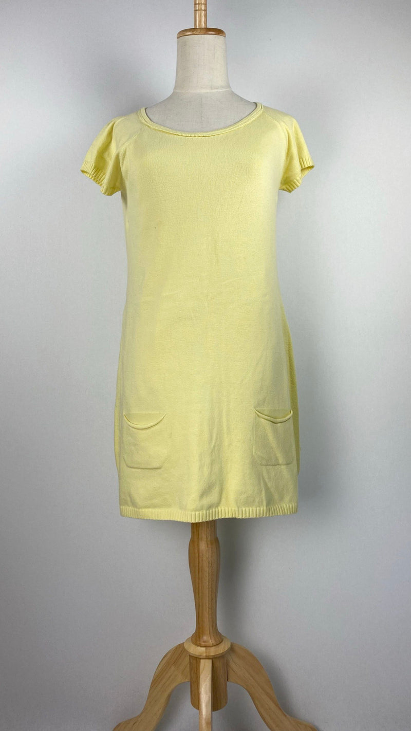 Cap Sleeve Hip Length Top, Yellow