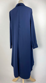 Long Sleeve Midi Length Top, Navy