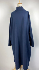 Long Sleeve Midi Length Top, Navy