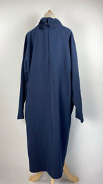 Long Sleeve Midi Length Top, Navy